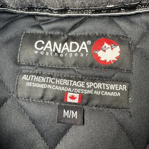 Canada Weathergear Men's Woolverton Fleece Quilted Shirt Jacket, Size M, Carbon - Picture 8 of 15
